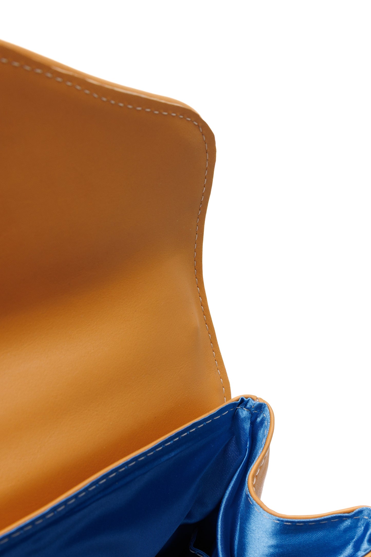 Morning Bloom camel leather bag