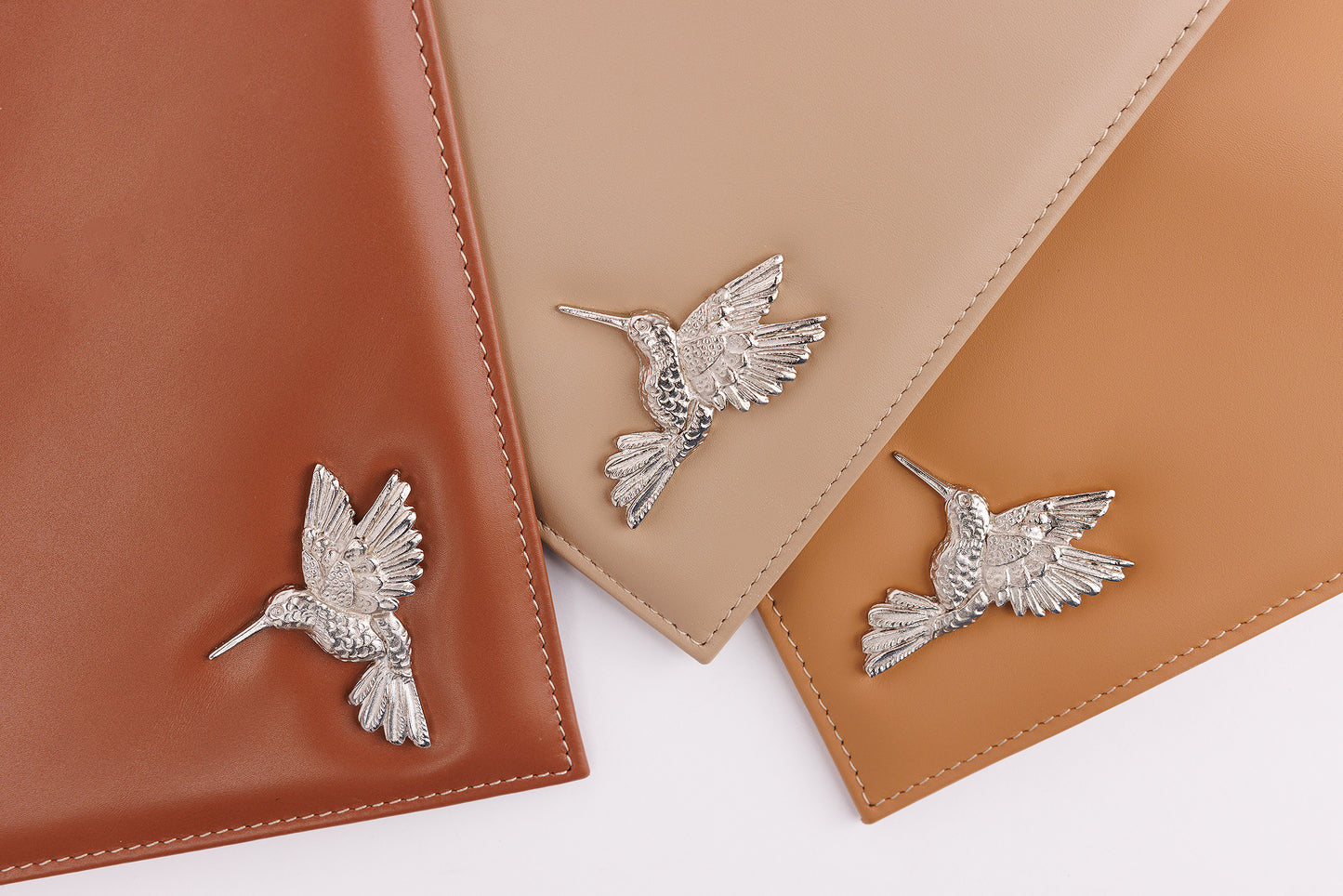 Sophie camel envelope leather bag