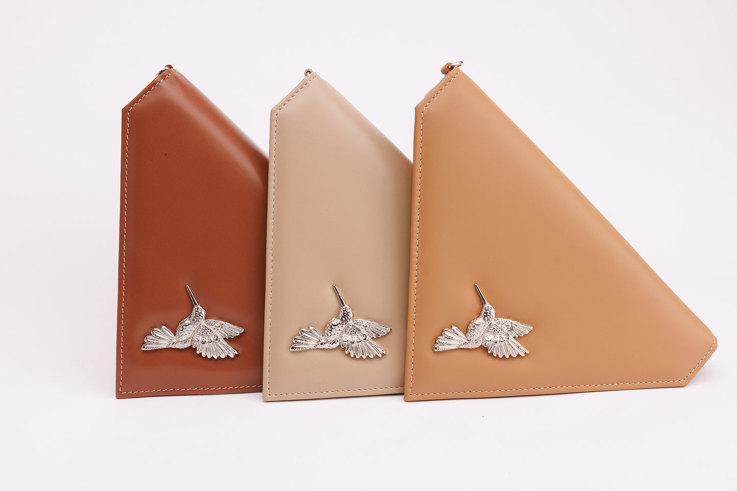 Sophie camel envelope leather bag
