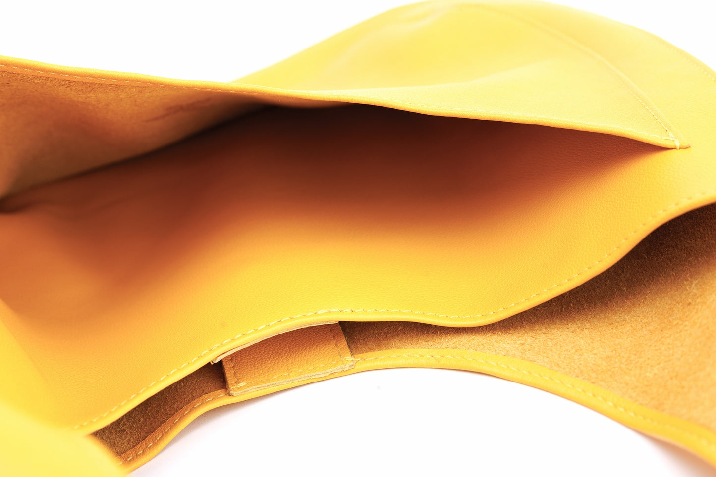 Horizon Yellow leather shopper bag