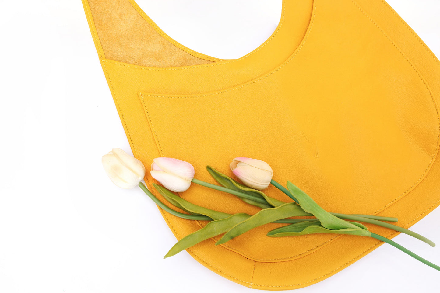 Horizon Yellow leather shopper bag