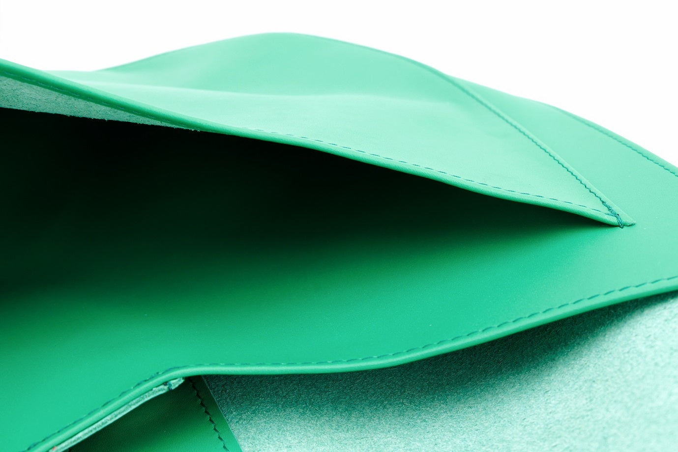 Horizon Green leather shopper bag
