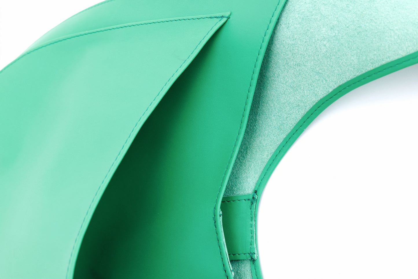 Horizon Green leather shopper bag