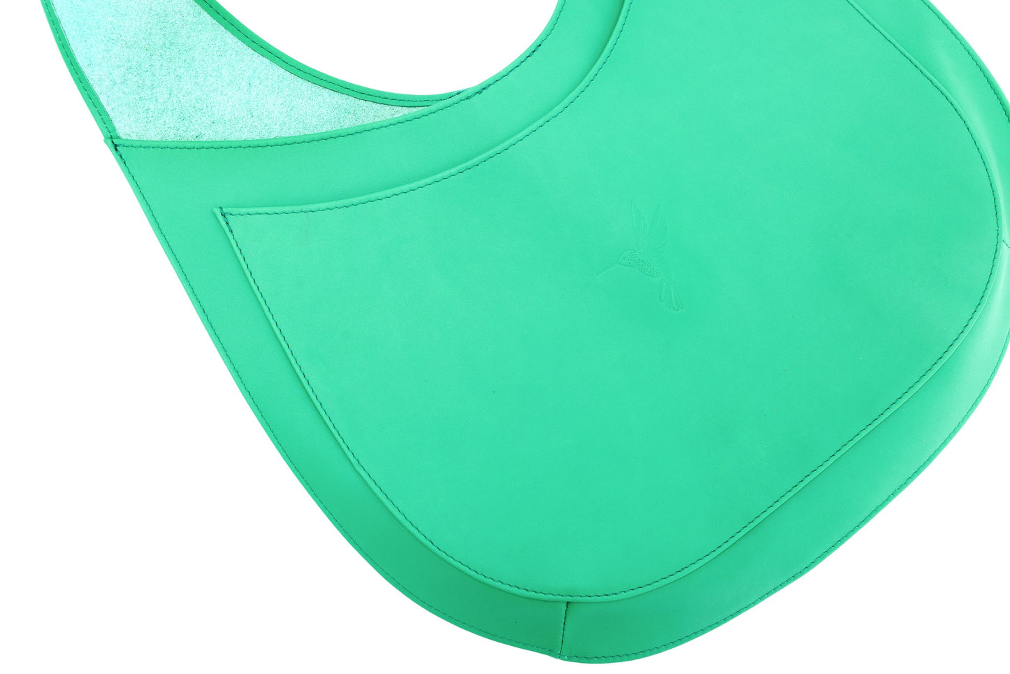 Horizon Green leather shopper bag