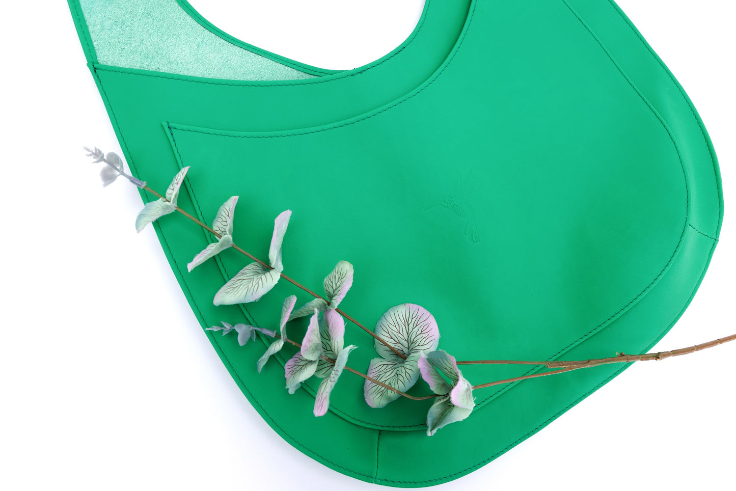 Horizon Green leather shopper bag