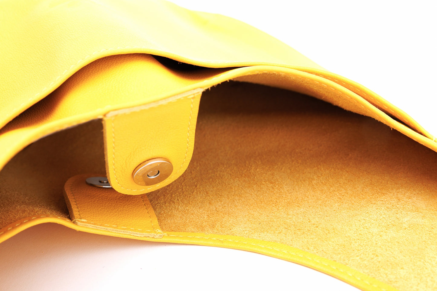 Horizon Yellow leather shopper bag
