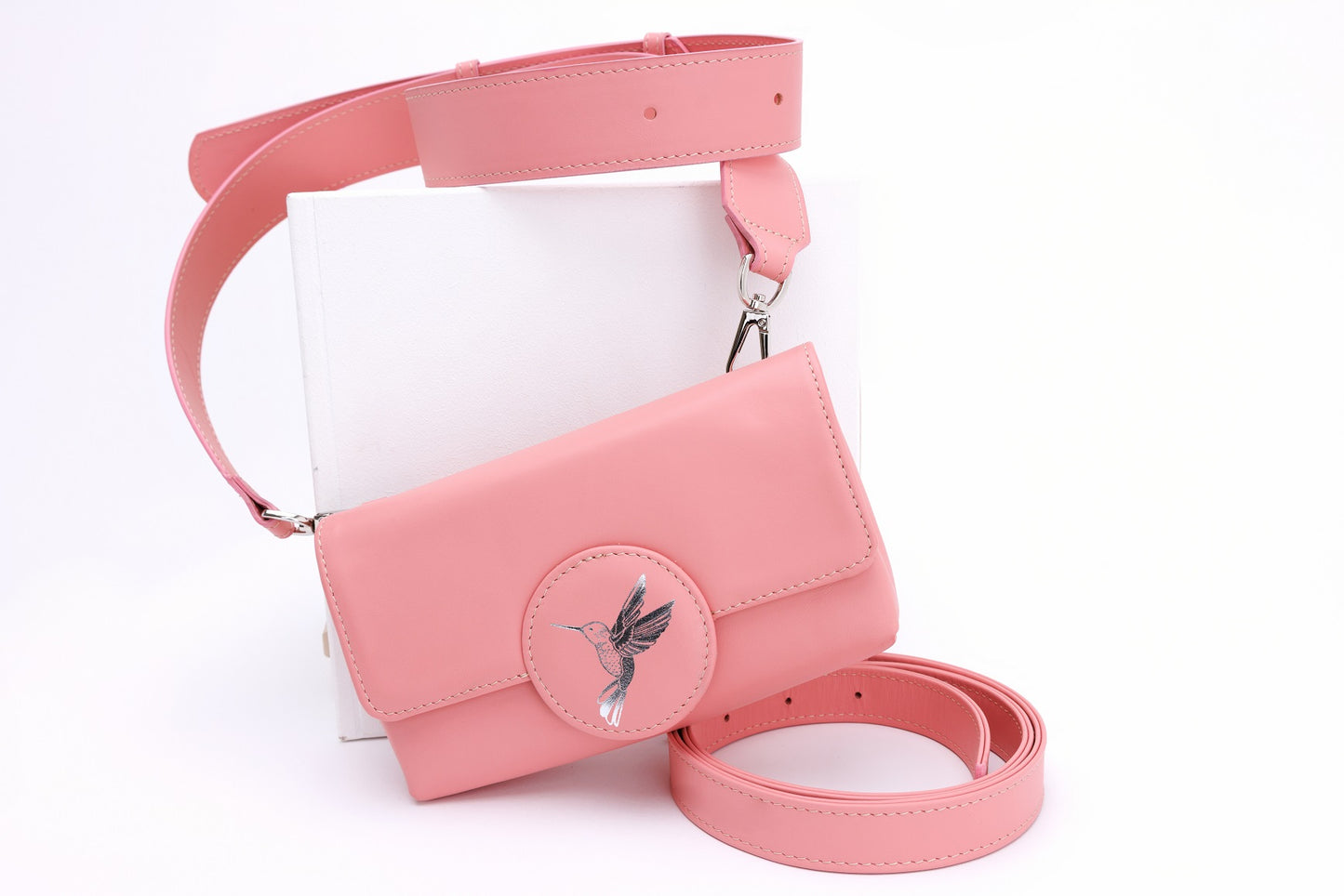 Humming Rose leather bag