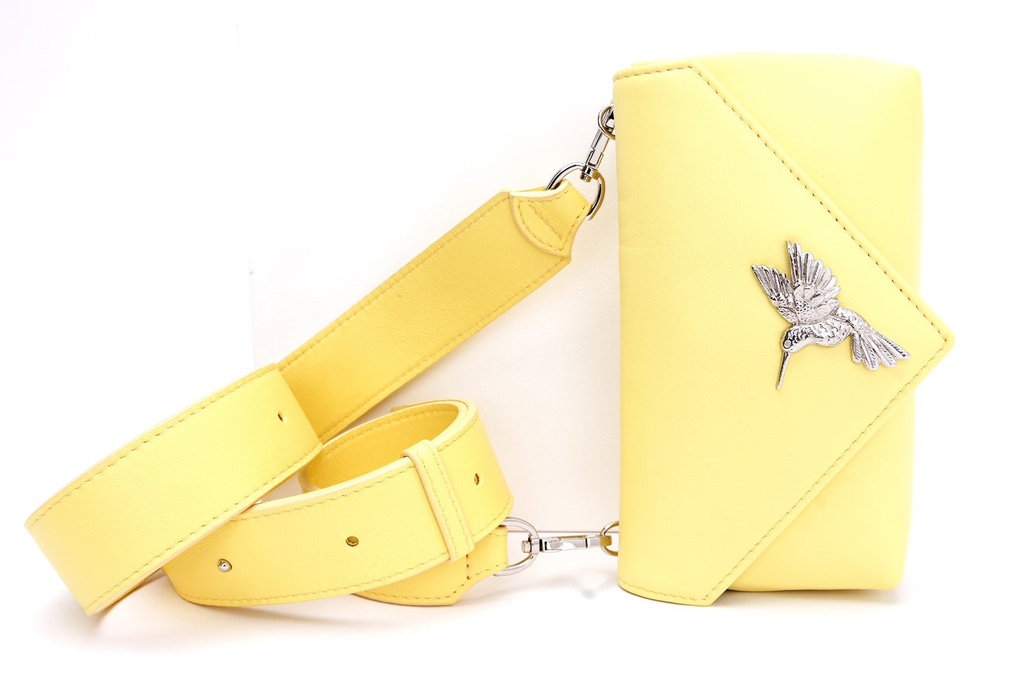 Flare Pastel Yellow leather bag