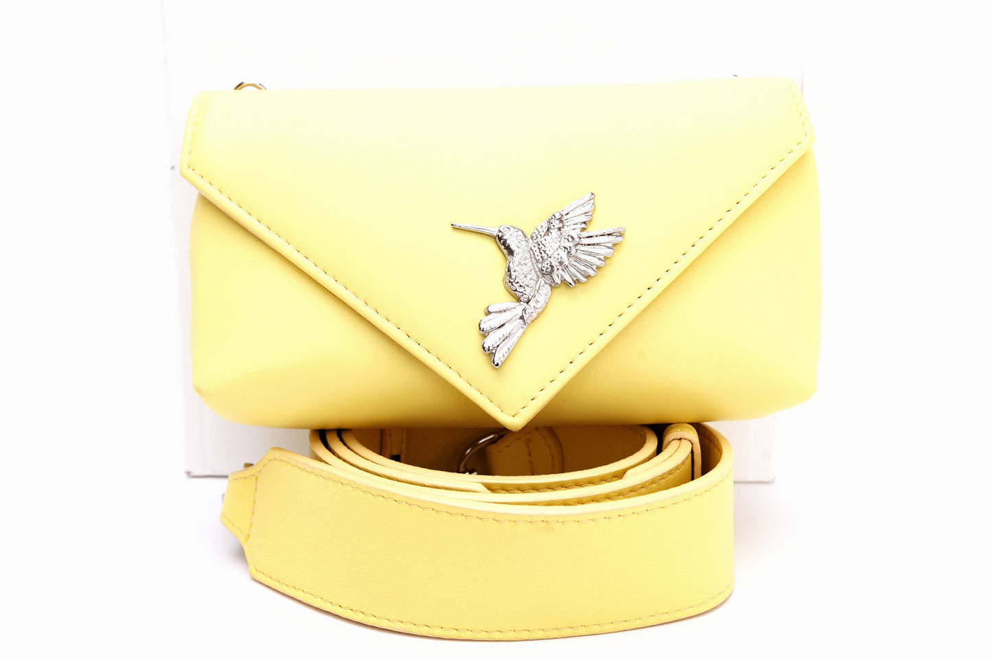 Flare Pastel Yellow leather bag