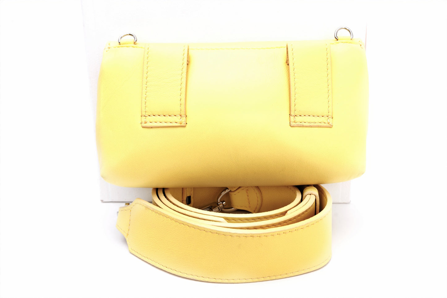 Flare Pastel Yellow leather bag