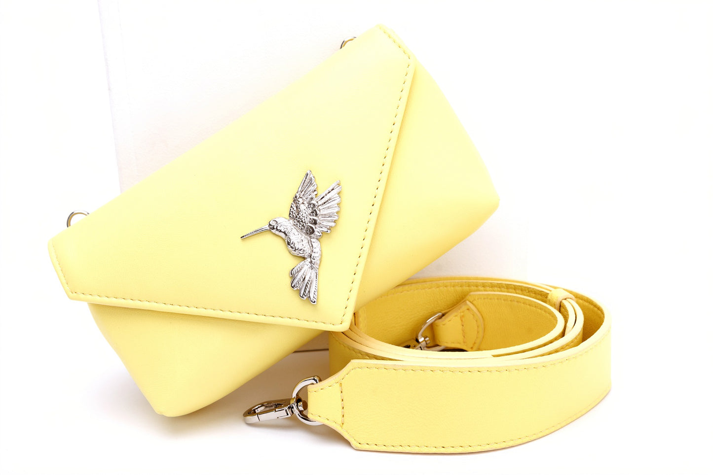 Flare Pastel Yellow leather bag