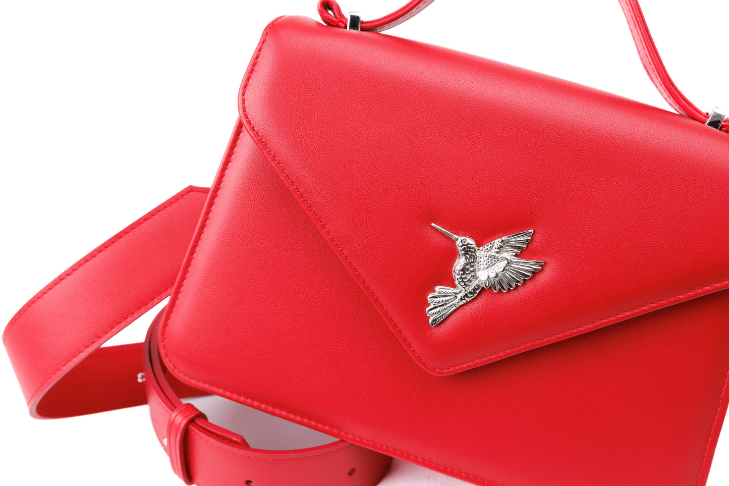 Day Star red leather bag