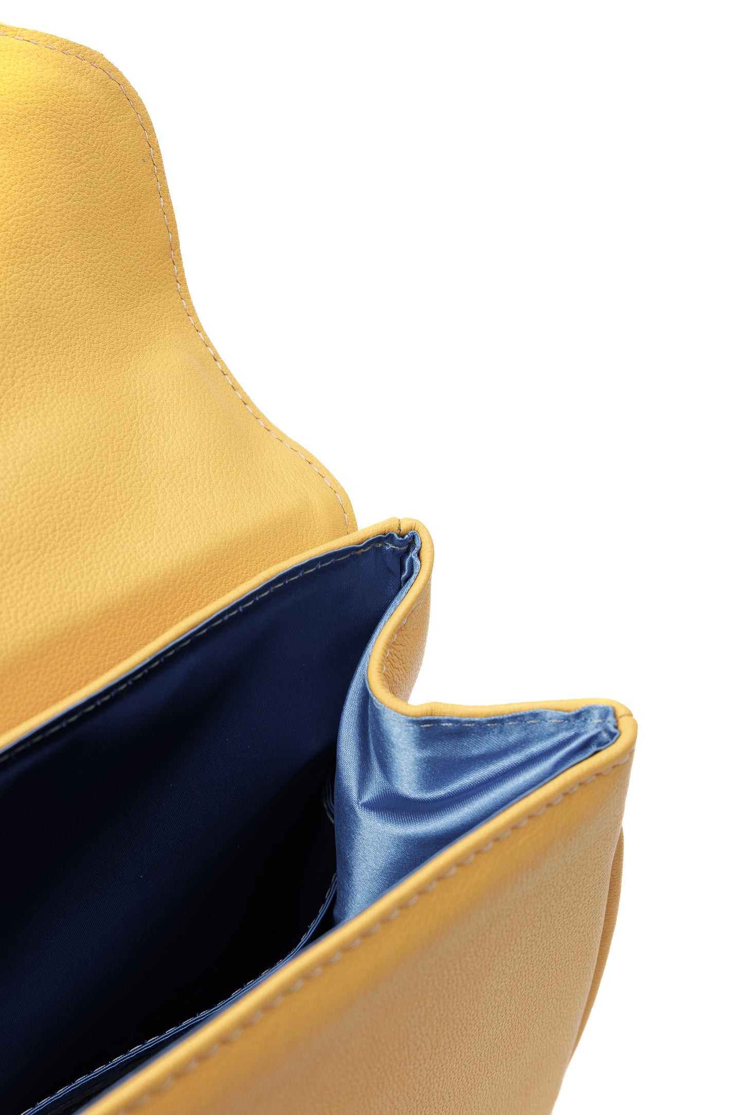 Morning Bloom yellow leather bag