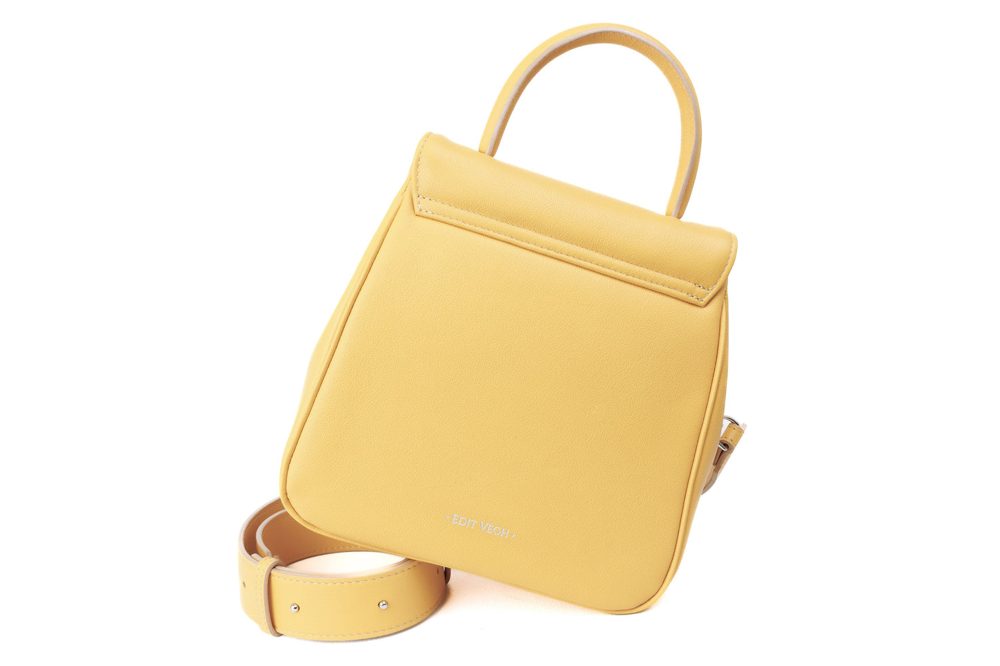 Morning Bloom yellow leather bag