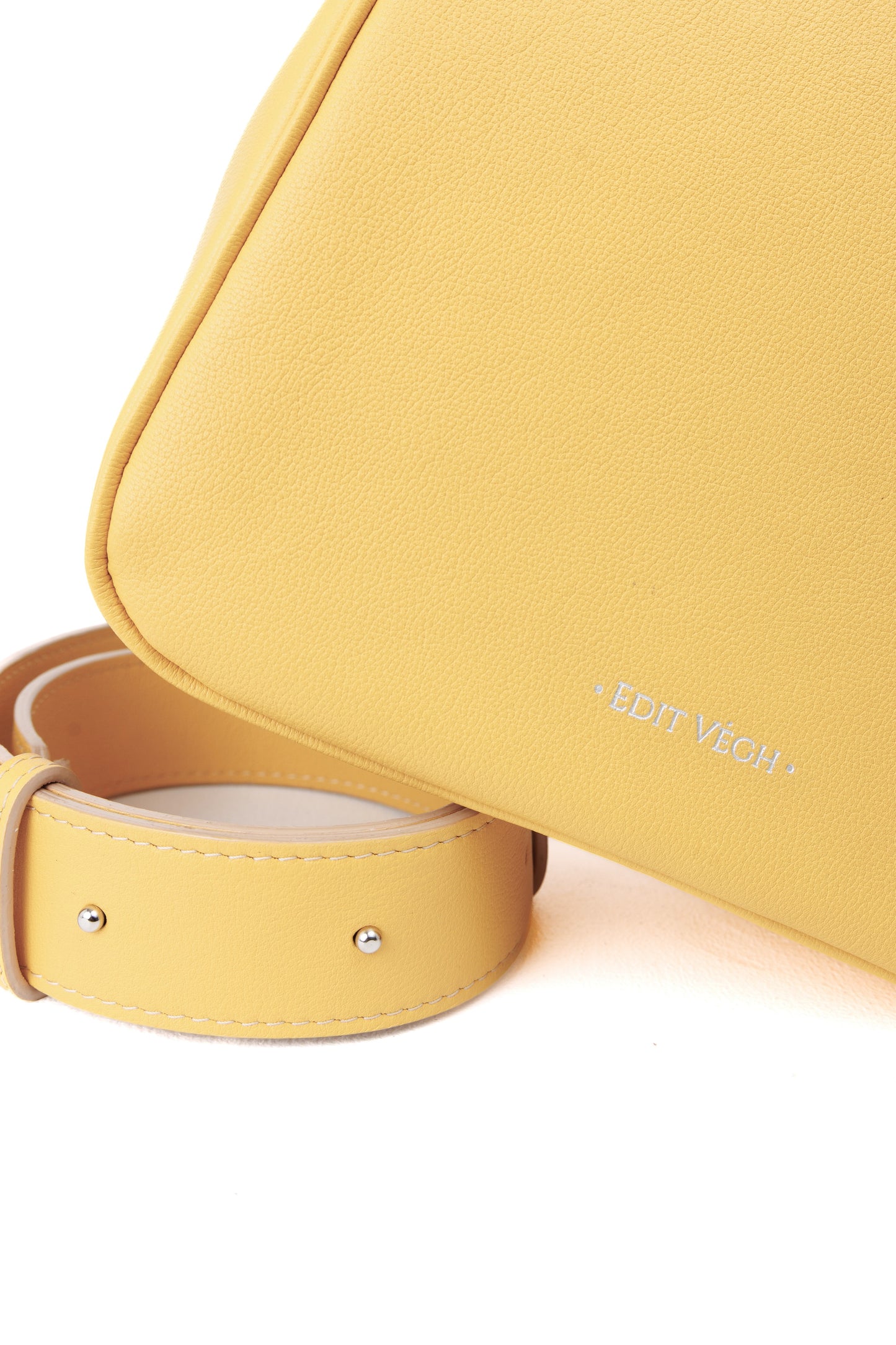 Morning Bloom yellow leather bag