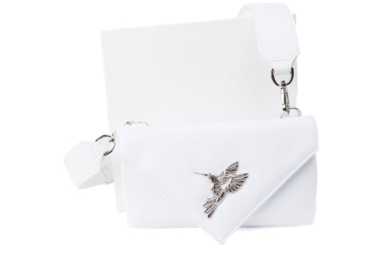 Flare Bag white leather bag