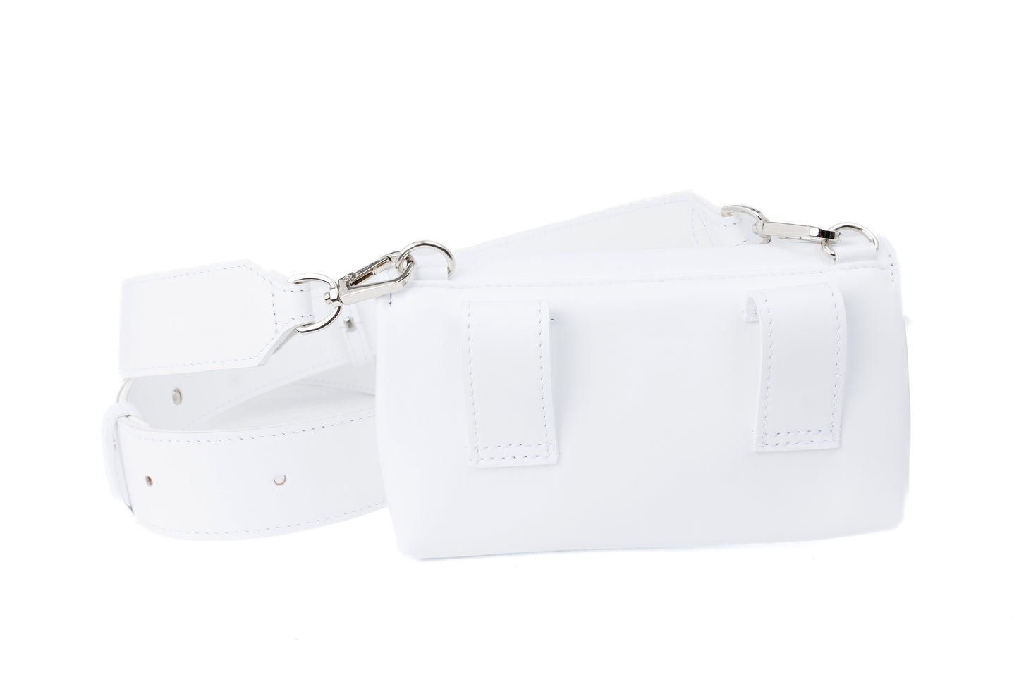 Flare Bag white leather bag