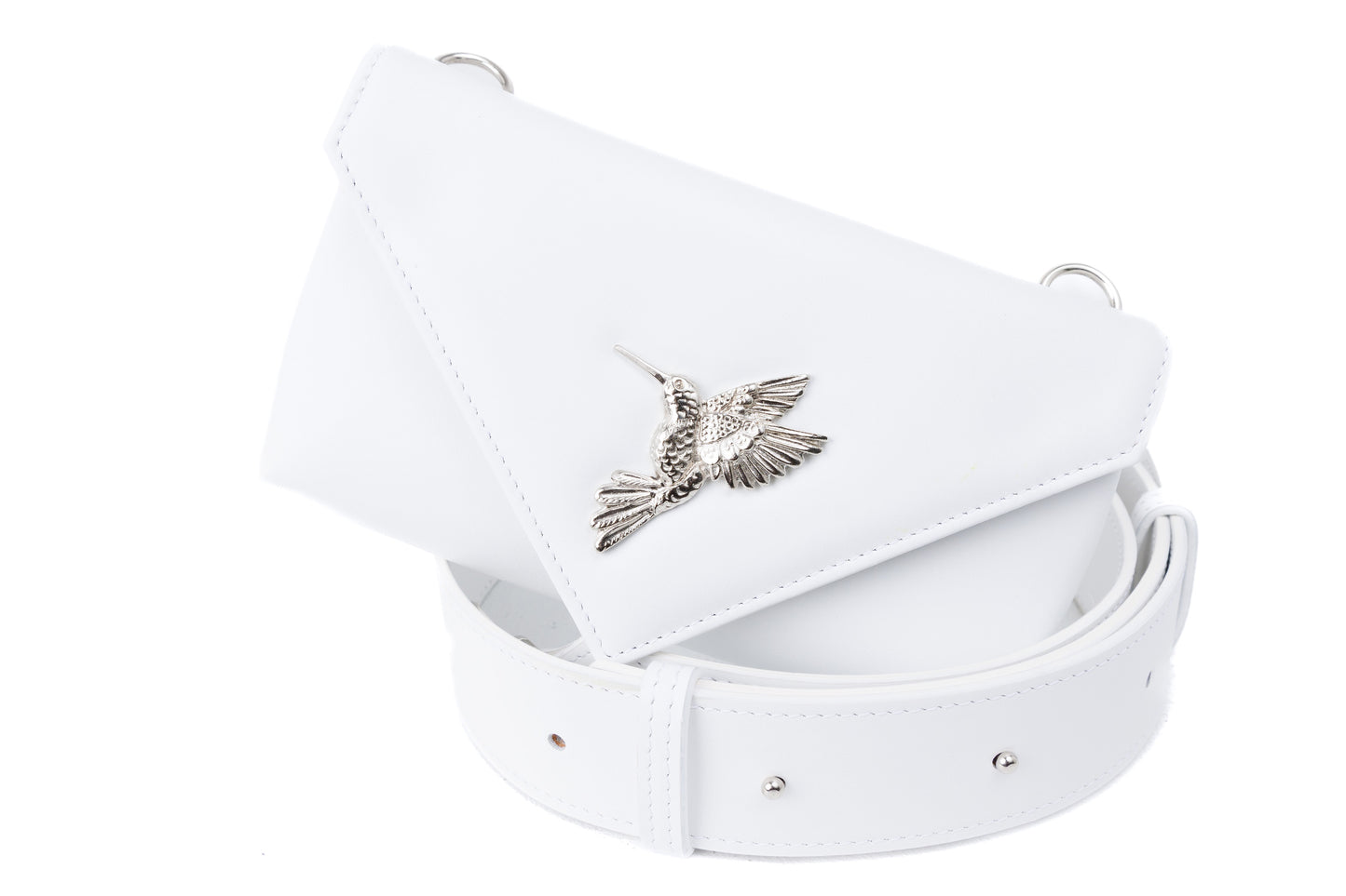 Flare Bag white leather bag