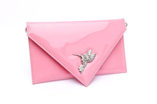 Sophie baby pink envelope with hummingbird