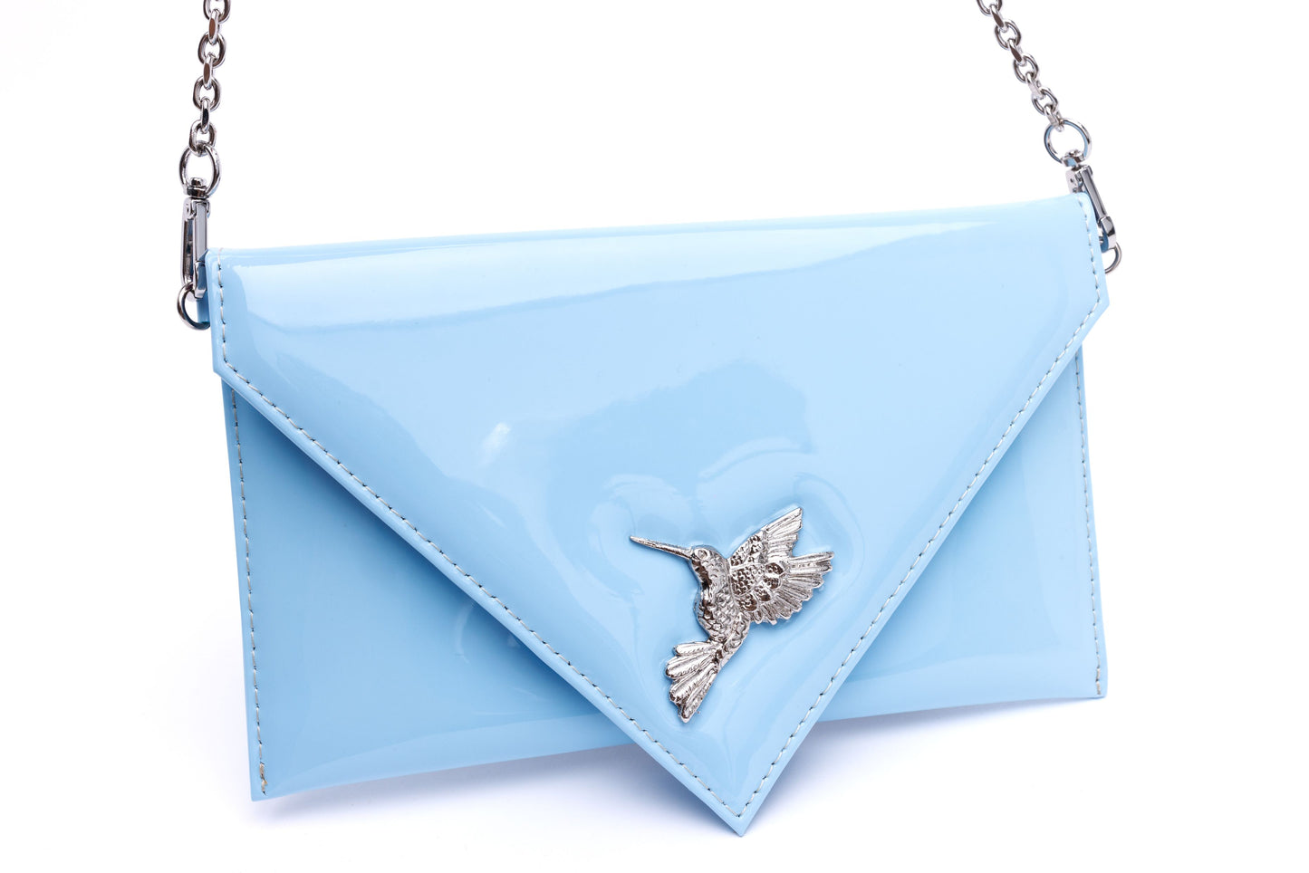 Sophie baby blue envelope with hummingbird