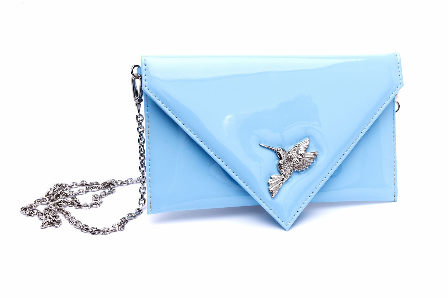 Sophie baby blue envelope with hummingbird