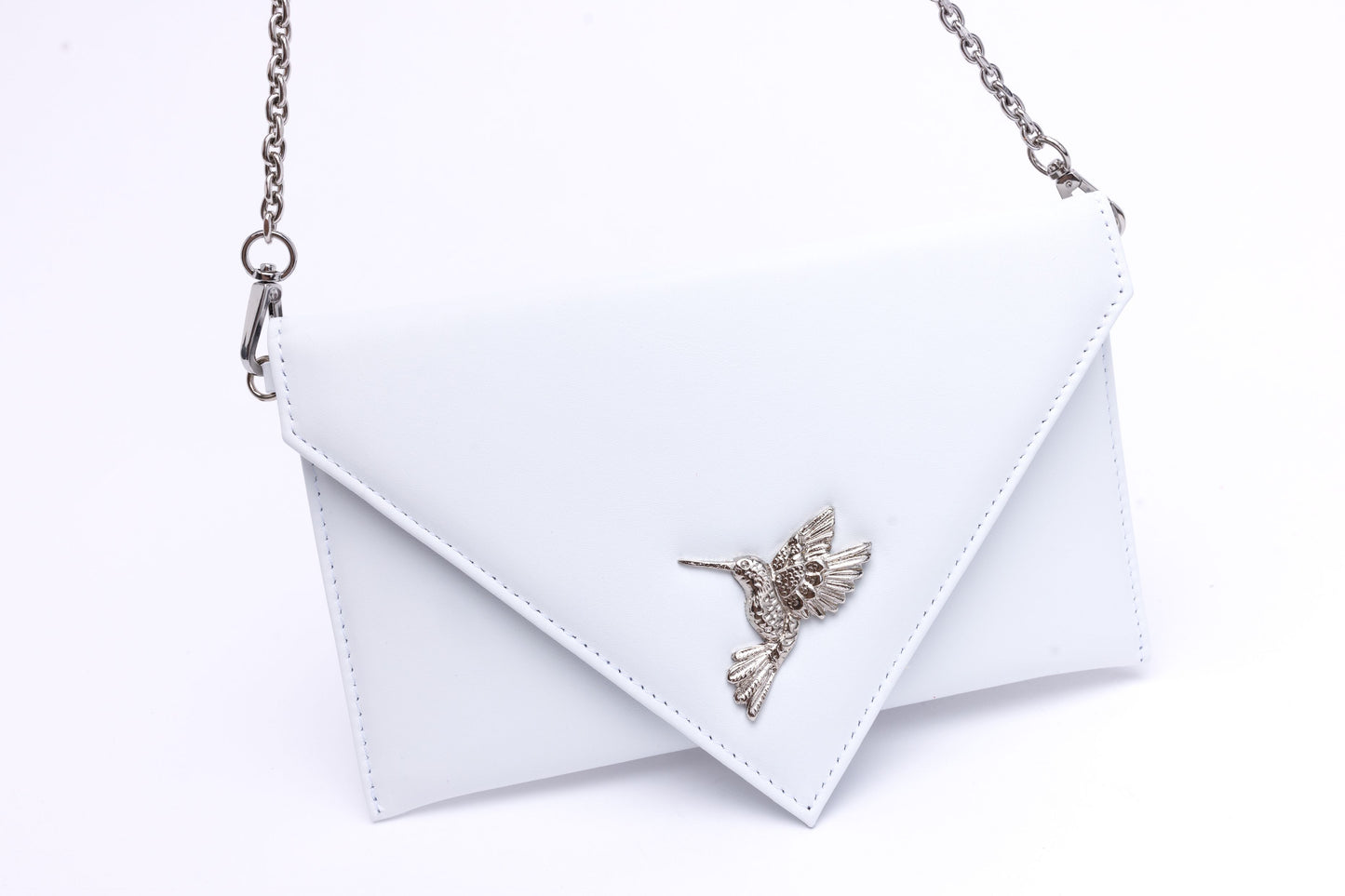 Sophie white envelope with hummingbird