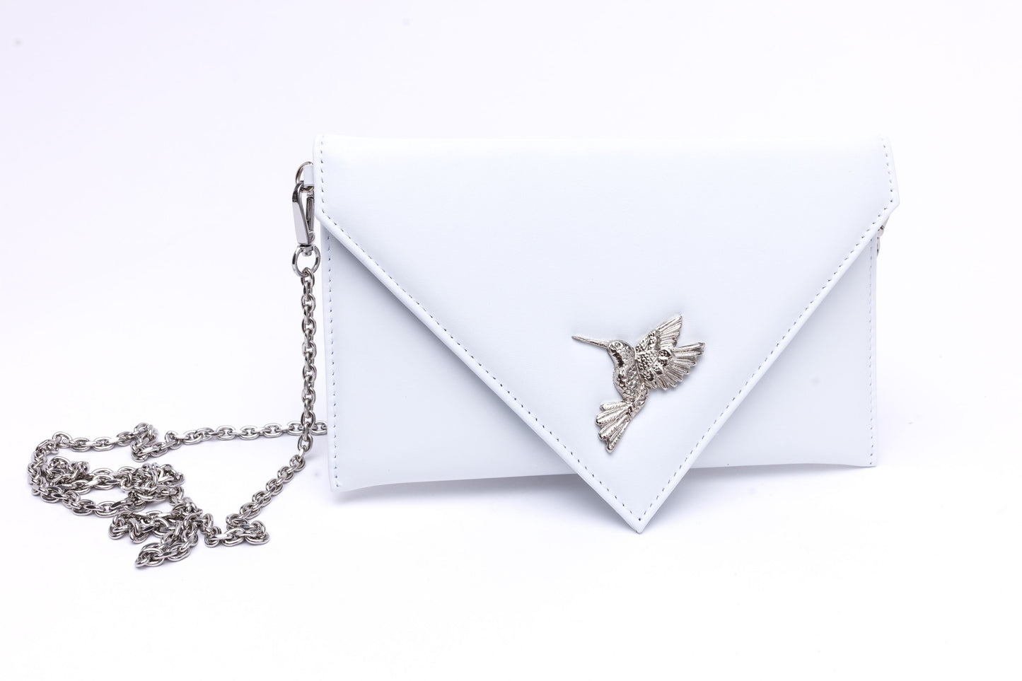 Sophie white envelope with hummingbird