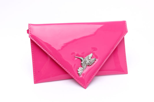 Sophie pink envelope with hummingbird