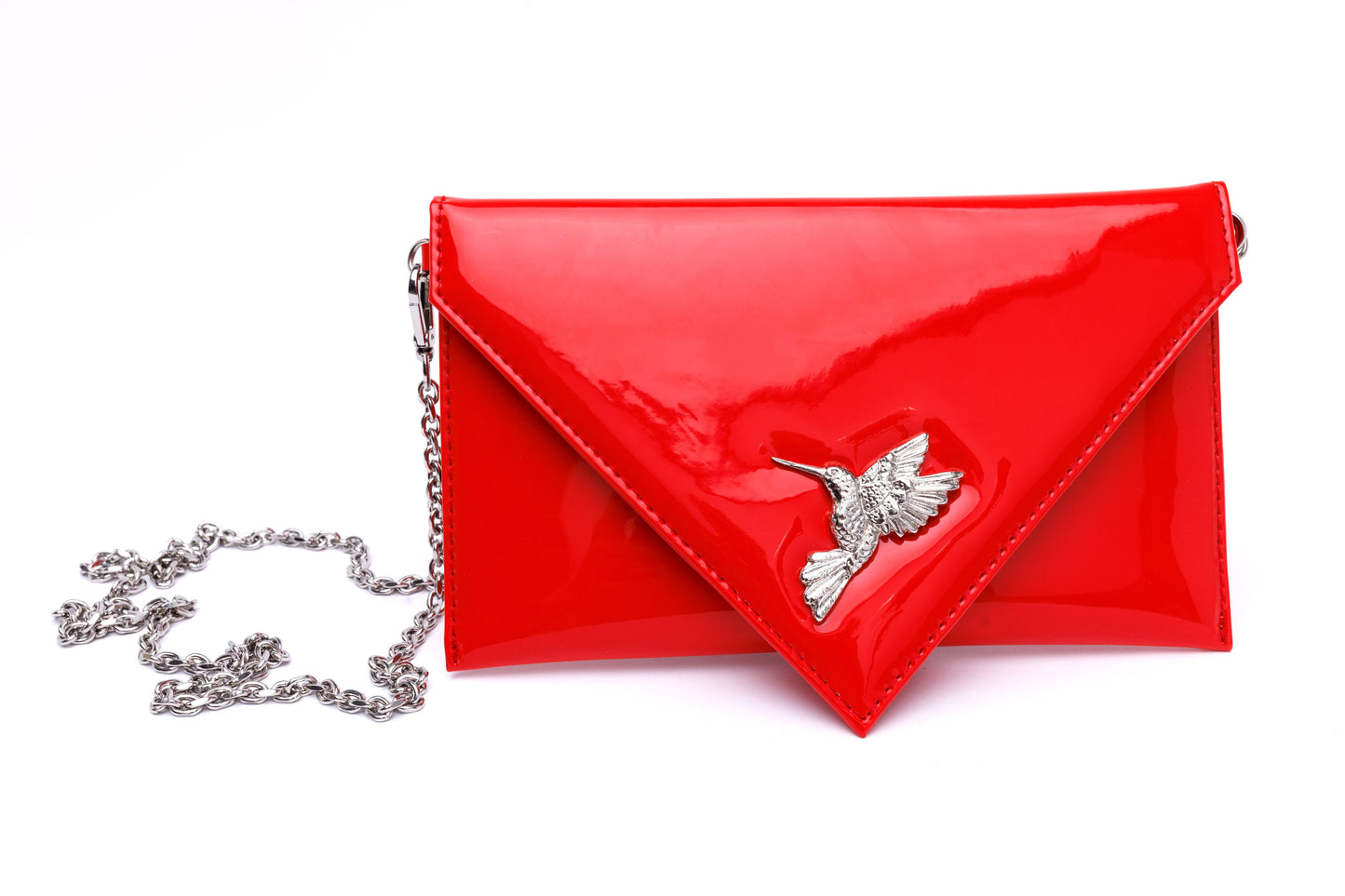 Sophie ferrari red envelope with hummingbird