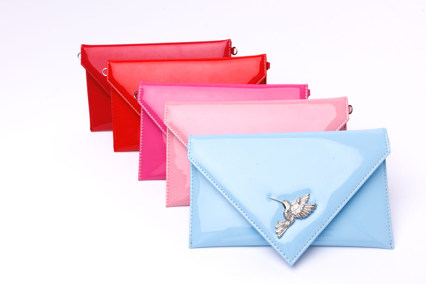 Sophie baby blue envelope with hummingbird