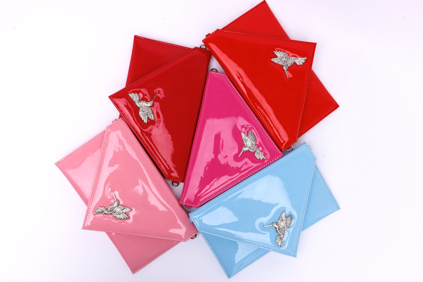 Sophie baby pink envelope with hummingbird