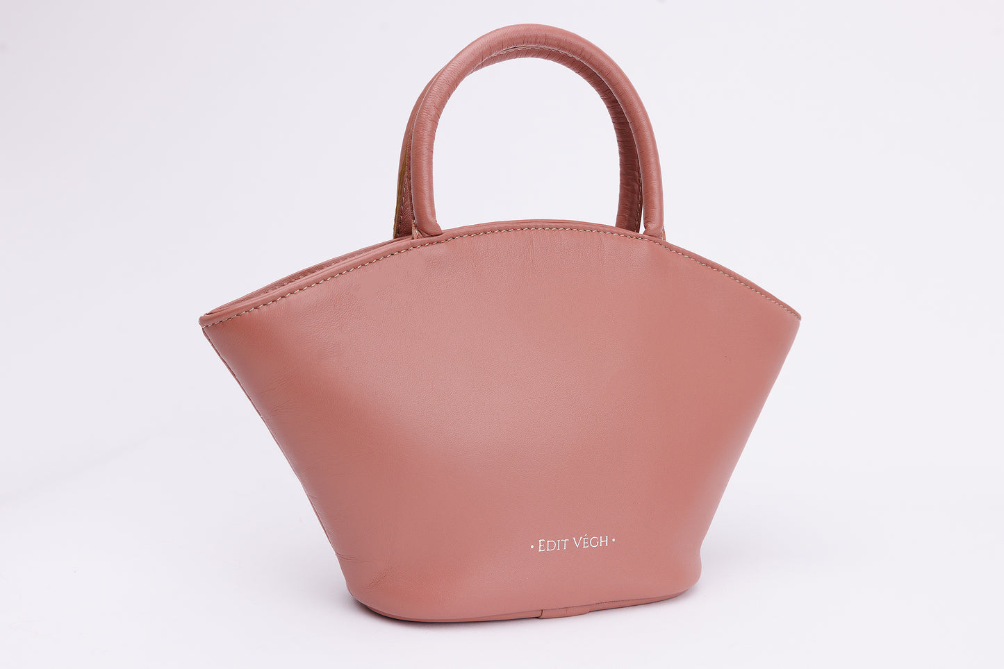 Schell mini cocoa leather bag