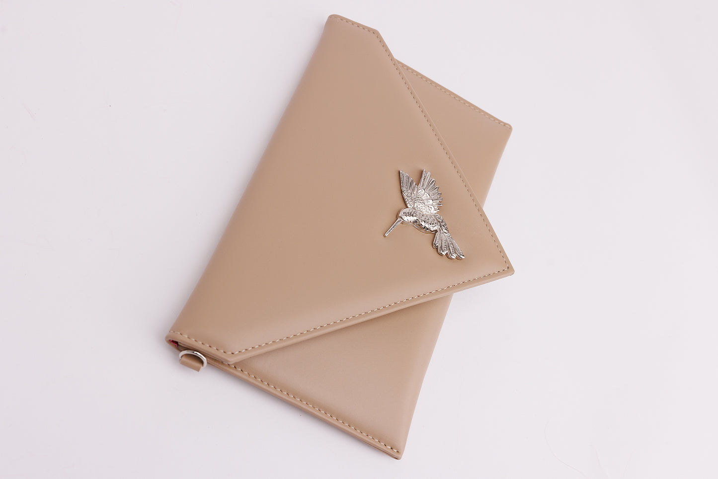 Sophie beige envelope leather bag