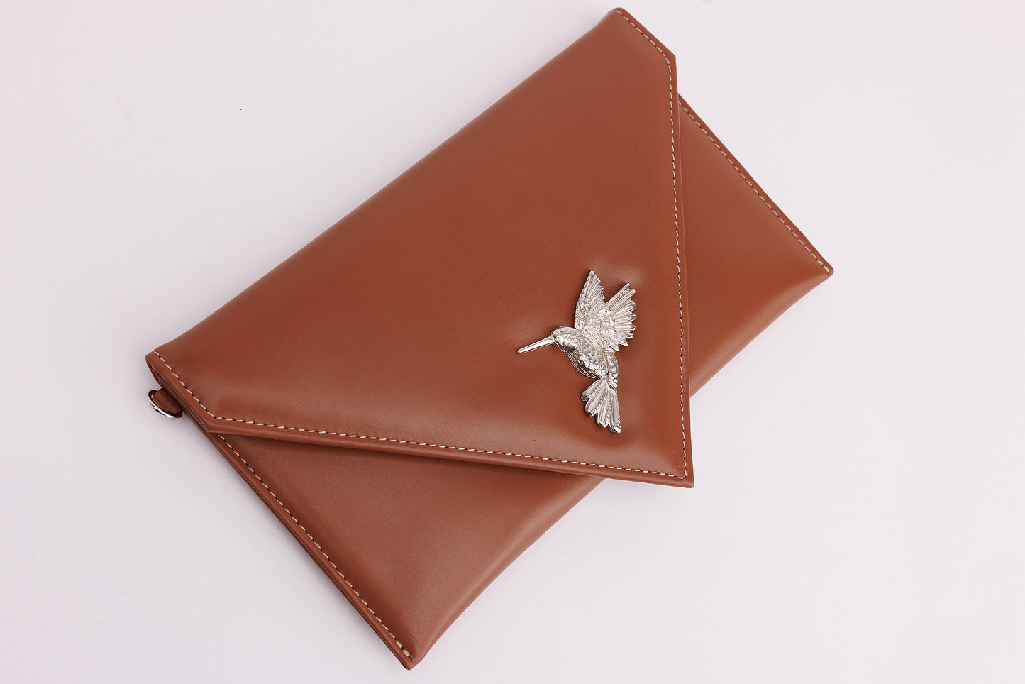 Shopie chocolate envelope leather bag