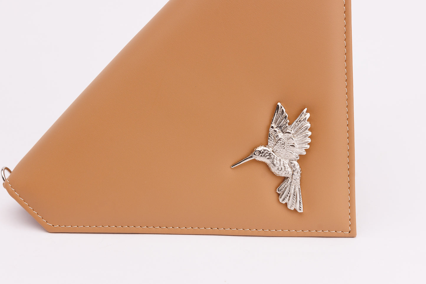 Sophie camel envelope leather bag