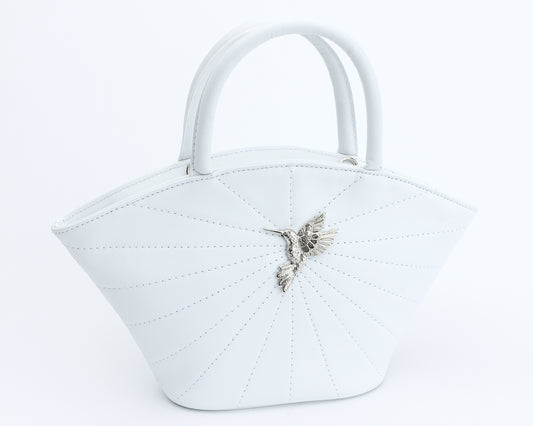 Shell mini white bag