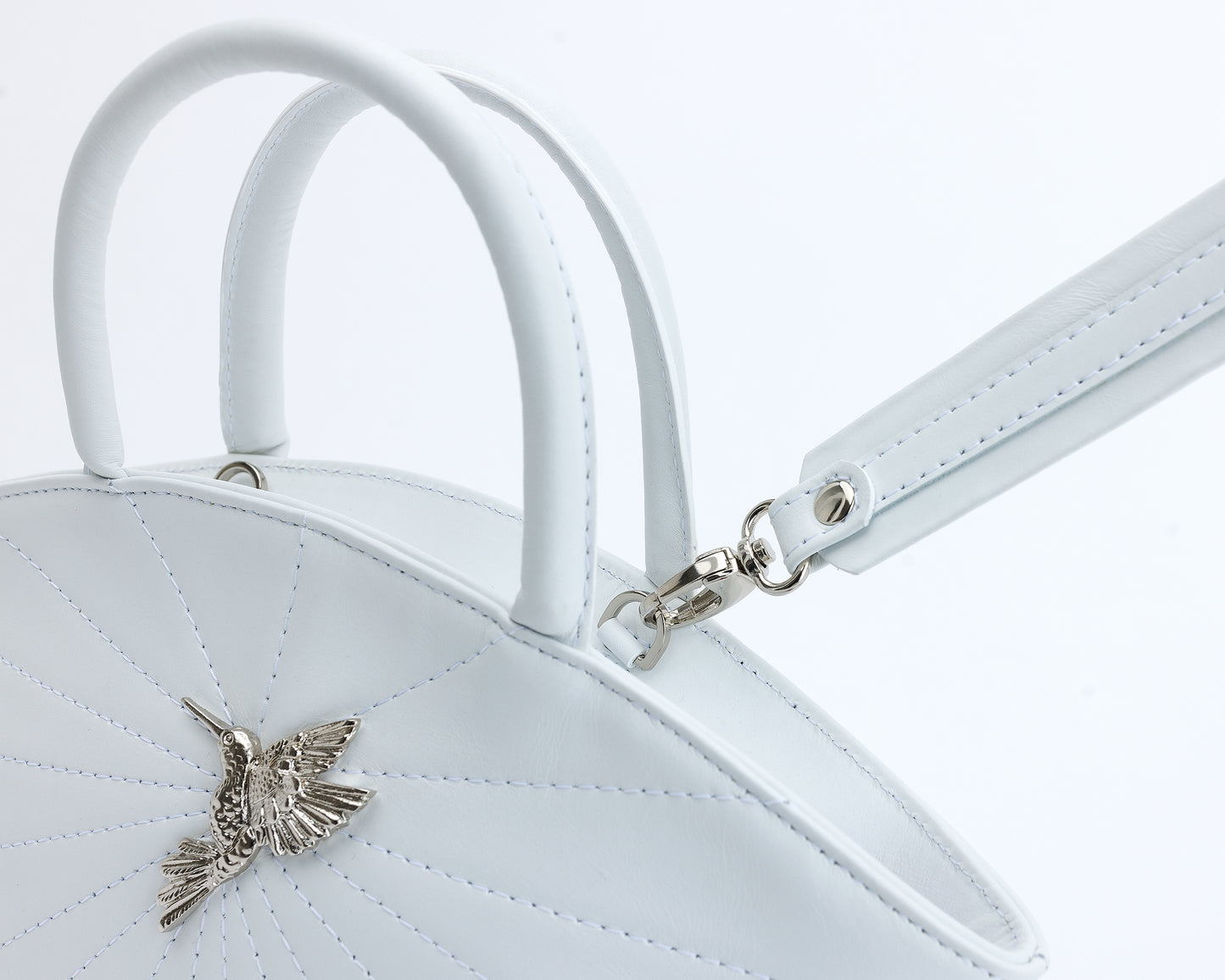 Shell mini white bag