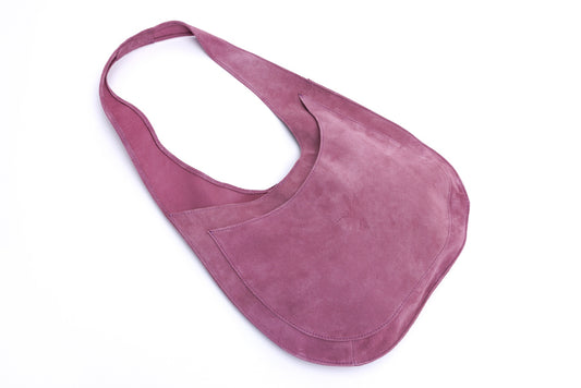 Horizon Purple leather shopper bag