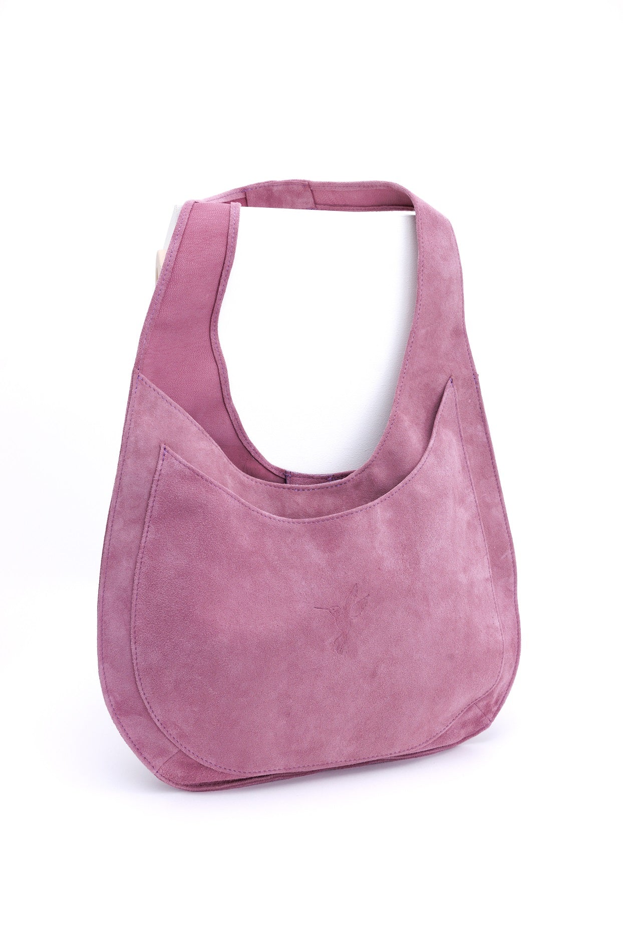 Horizon Purple leather shopper bag