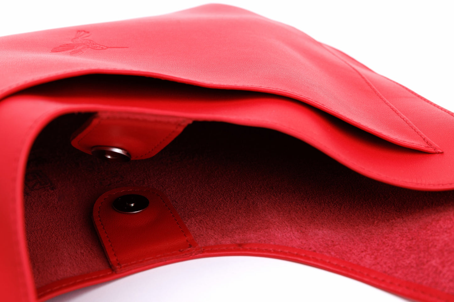 Horizon Red leather shopper bag