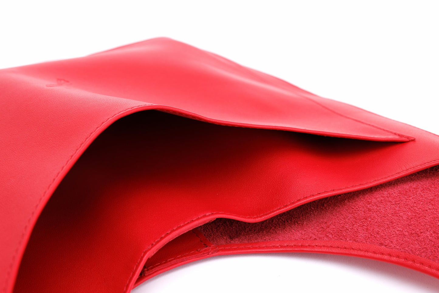 Horizon Red leather shopper bag