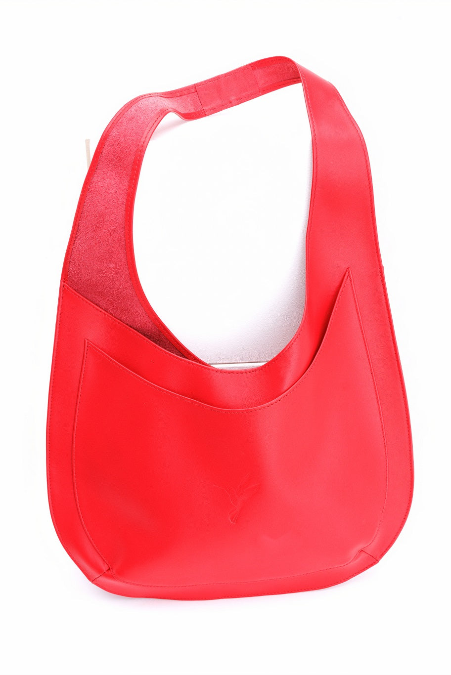 Horizon Red leather shopper bag