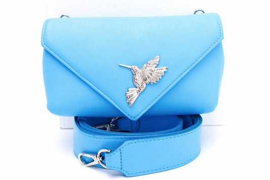 Flare Blue leather bag