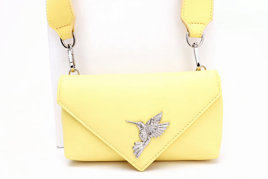 Flare Pastel Yellow leather bag
