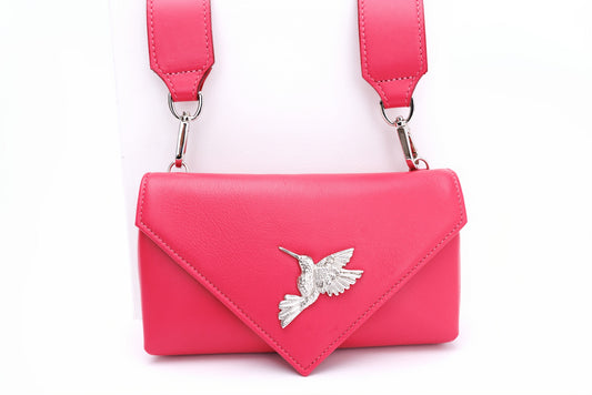 Flare Magenta leather bag